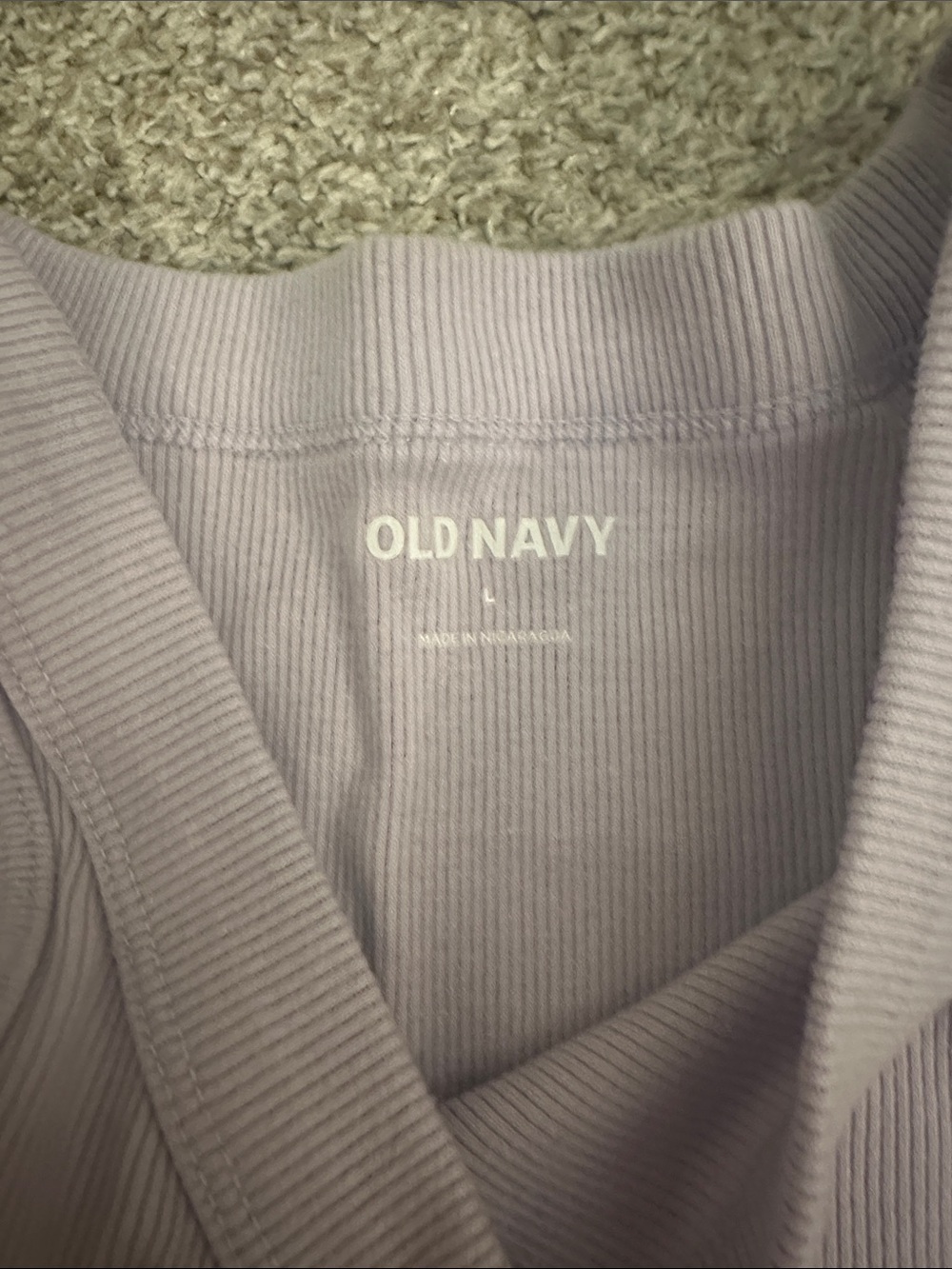 Old Navy Lavender Ribbed Tank - Picture 2 of 2